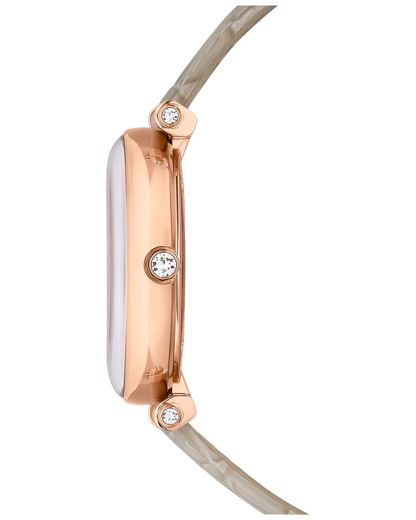 Swarovski Crystalline Wonder Silver Dial Beige Leather Strap Watch for Women - 5656899 Buy Now By Swarovski