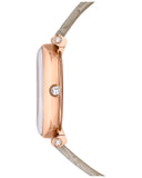 Swarovski Crystalline Wonder Silver Dial Beige Leather Strap Watch for Women - 5656899 Buy Now By Swarovski
