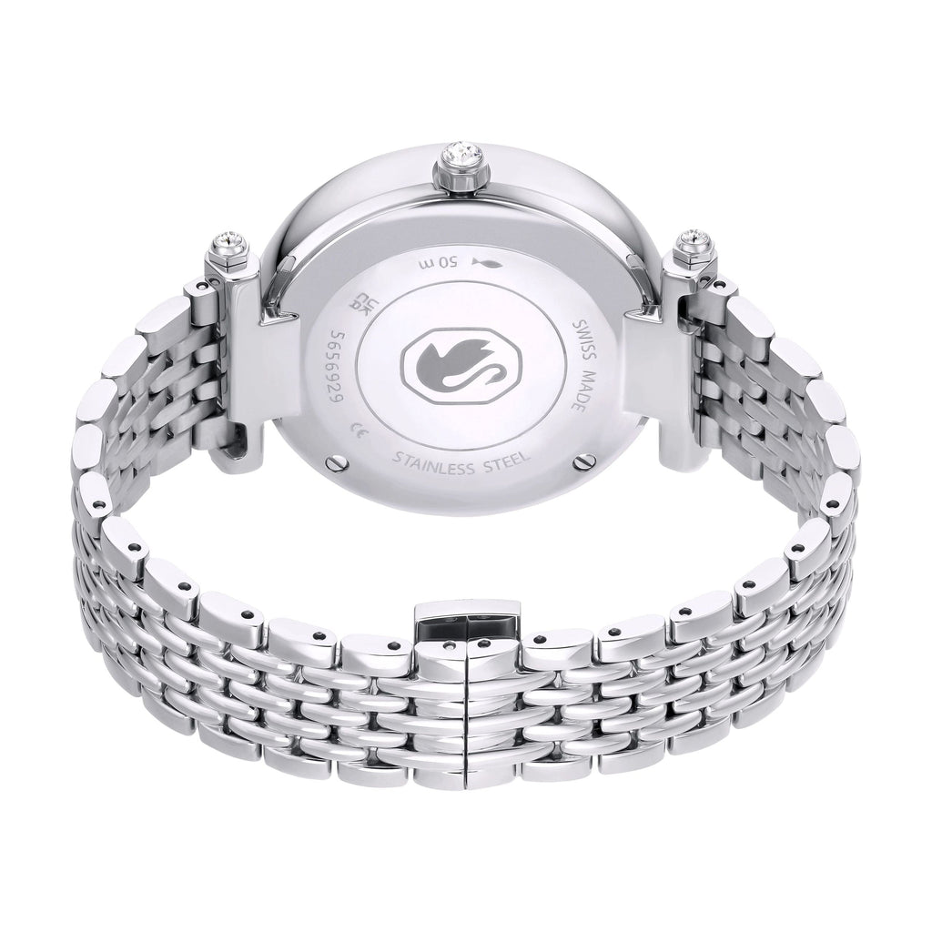 Swarovski Crystalline Wonder Silver Dial Silver Steel Strap Watch for Women - 5656929 Buy Now By Swarovski
