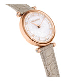 Swarovski Crystalline Wonder Silver Dial Beige Leather Strap Watch for Women - 5656899 Buy Now By Swarovski