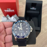 Tissot Seastar 1000 Powermatic 80 Silicium Blue Dial Blue Nylon Strap Watch For Men - T120.407.17.041.01 Buy Now By Tissot