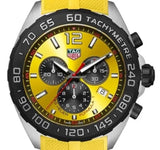 Tag Heuer Formula 1 Chronograph Yellow Dial Yellow Rubber Strap Watch for Men - CAZ101AM.FT8054 Buy Now By Tag Heuer