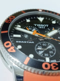 Tissot Seastar 1000 Chronograph Black Dial Orange Rubber Strap Watch For Men - T120.417.17.051.01 Buy Now By Tissot