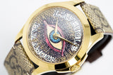 Gucci G Timeless Eye Beige Dial Beige Leather Strap Watch For Men - YA1264022 Buy Now By Gucci