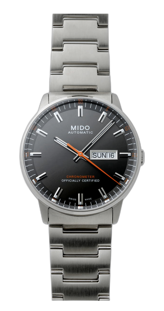 Mido Commander II Automatic Chronometer Grey Dial Silver Steel Strap Watch For Men - M021.431.11.061.01 Buy Now By Mido