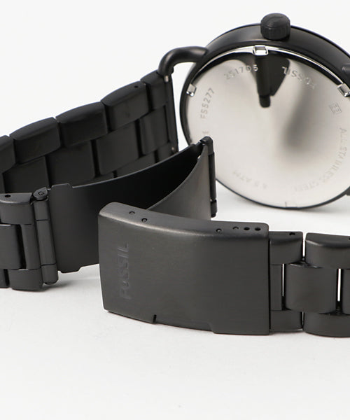 Fossil The Commuter Brown Dial Black Steel Strap Watch for Men - FS5277 Buy Now By Fossil