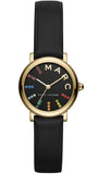 Marc Jacobs Roxy Black Dial Black Leather Strap Watch for Women - MJ1592 Buy Now By Marc Jacobs