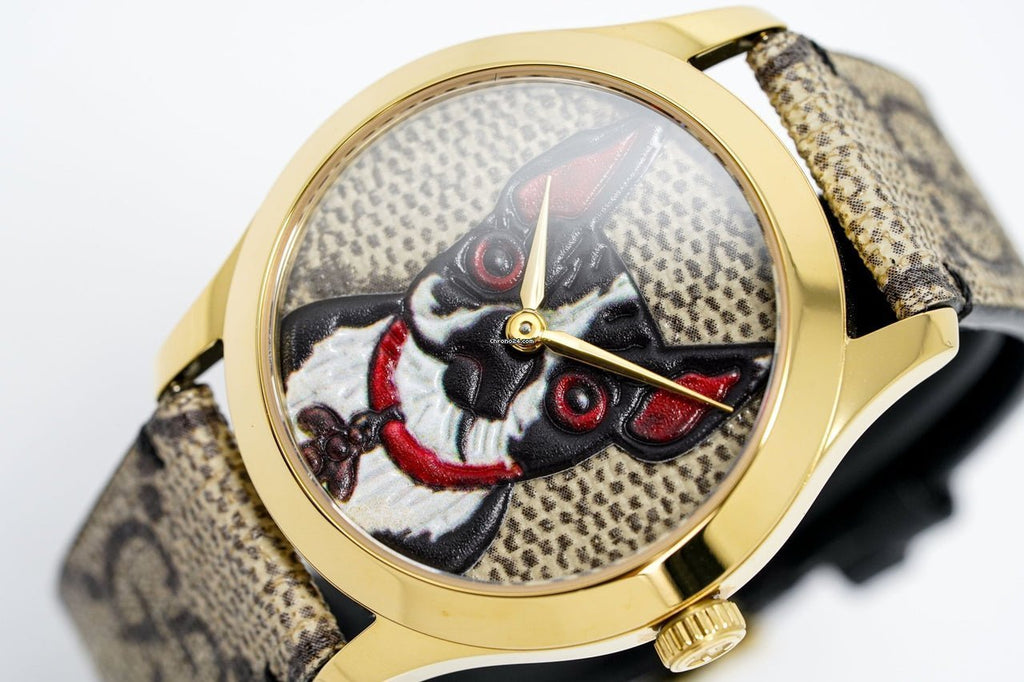 Gucci G-Timeless Brown Dial Brown Leather Strap Unisex Watch - YA1264057 Buy Now By Gucci