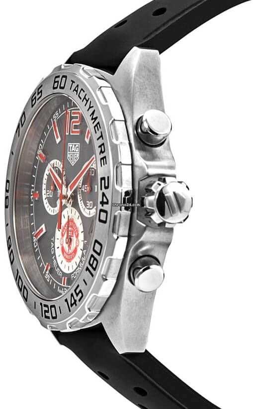 Tag Heuer Formula 1 Manchester United Special Edition Grey Dial Black Silicone Strap Watch for Men - CAZ101M.FT8024 Buy Now By Tag Heuer