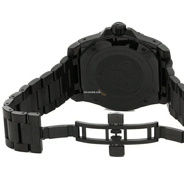 Gucci Dive Quartz Black Dial Black Steel Strap Watch For Men - YA136205 Buy Now By Gucci