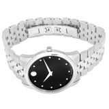 Movado Museum Classic Black Dial Silver Steel Strap Watch For Women - 0606858 Buy Now By Movado