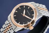 Gucci G Timeless Black Dial Two Tone Steel Strap Watch For Women - YA126512 Buy Now By Gucci