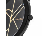 Calvin Klein Minimal Black Dial Black Mesh Bracelet Watch for Men - K3M214X1 Buy Now By Calvin Klein