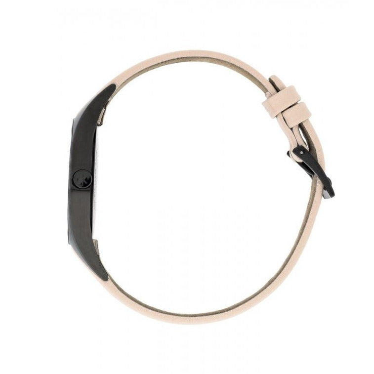 Calvin Klein Rebel Cream Black Dial Cream Leather Strap Watch for Women - K8P237X1 Buy Now By Calvin Klein