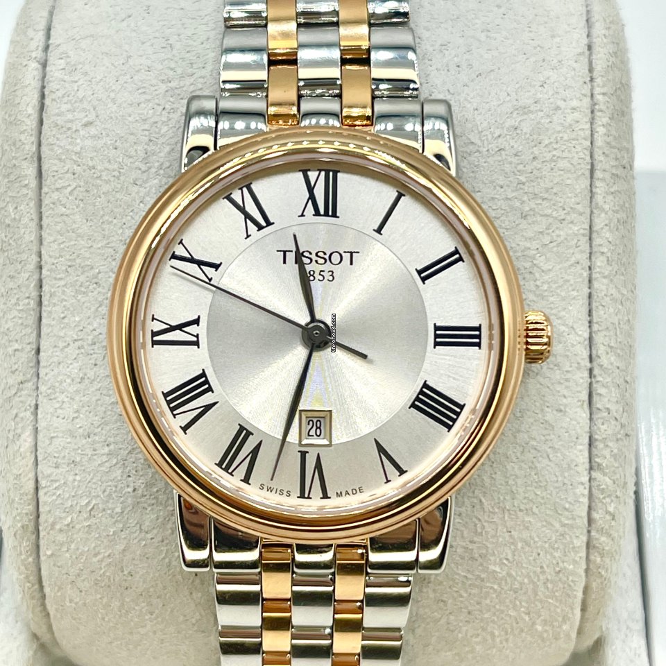 Tissot T Classic Carson Lady Premium Silver Dial Two Tone Steel Strap Watch For Women - T122.210.22.033.00 Buy Now By Tissot