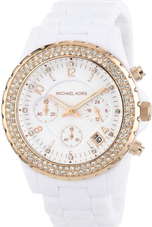 Michael Kors Ceramic White Dial White Steel Strap Watch for Women - MK5269 Buy Now By Michael Kors