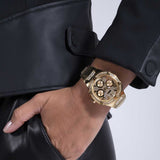 Guess Duchess Quartz Gold Dial Gold Steel Strap Watch For Women - GW0558L2 Buy Now By Guess