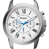 Fossil Grant Chronograph White Dial Brown Leather Strap Watch for Men - FS5060 Buy Now By Fossil
