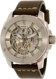 Fossil Modern Machine Automatic Skeleton White Dial Brown Leather Strap Watch for Women - ME3083 Buy Now By Fossil