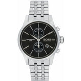 Hugo Boss Jet Black Dial Silver Steel Strap Watch for Men - 1513383 Buy Now By Hugo Boss