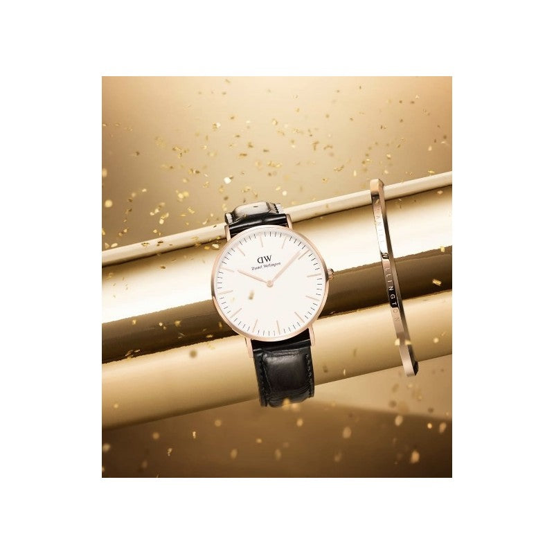 Daniel Wellington Classic Reading White Dial Black Leather Strap Watch For Women - DW00100041 Buy Now By Daniel Wellington