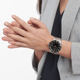 Movado Series 800 Chronograph Black Dial Silver Steel Strap Watch For Men - 2600110 Buy Now By Movado