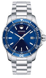 Movado Series 800 Blue Dial Silver Steel Strap Watch For Men - 2600137 Buy Now By Movado