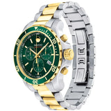 Movado Series 800 Chronograph Green Dial Two Tone Steel Strap Watch For Men - 2600148 Buy Now By Movado