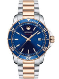 Movado Series 800 Blue Dial Two Tone Steel Strap Watch for Men - 2600149 Buy Now By Movado