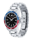 Movado Series 800 Pepsi Black Dial Silver Steel Strap Watch for Men - 2600152 Buy Now By Movado