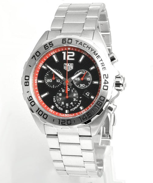 Tag Heuer Formula 1 Chronograph Black Dial Silver Steel Strap Watch for Men - CAZ101Y.BA0842 Buy Now By Tag Heuer