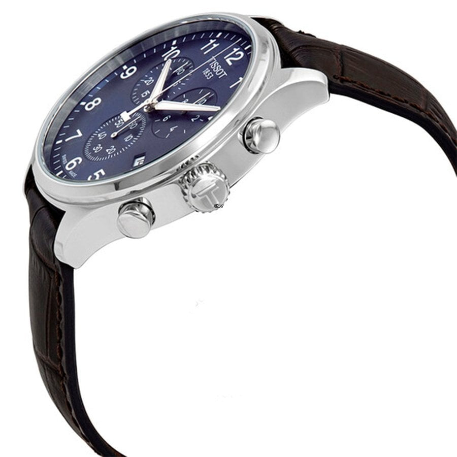 Tissot Chrono XL Classic Blue Dial Brown Leather Strap Watch For Men - T116.617.16.047.00 Buy Now By Tissot