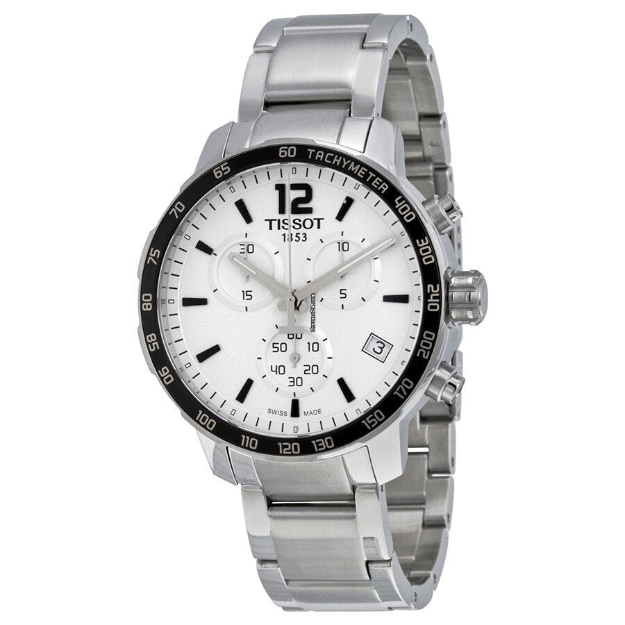 Tissot Quickster Chronograph Silver Dial Watch For Men - T095.417.11.037.00 Buy Now By Tissot