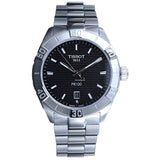 Tissot PR 100 Sport Quartz Black Dial Silver Steel Strap Watch For Men - T101.610.11.051.00 Buy Now By Tissot