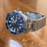 Tag Heuer Aquaracer Blue Dial Quartz Silver Steel Strap Watch for Men - WAY111C.BA0928 Buy Now By Tag Heuer