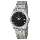 Tissot T Trend Couturier Lady Black Dial Silver Steel Strap Watch For Women - T035.210.11.051.00 Buy Now By Tissot