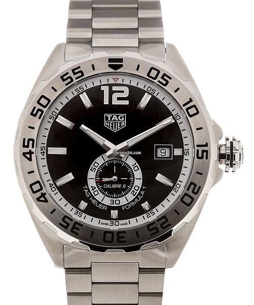 Tag Heuer Formula 1 Automatic Black Dial Silver Steel Strap Watch for Men - WAZ2012.BA0842 Buy Now By Tag Heuer