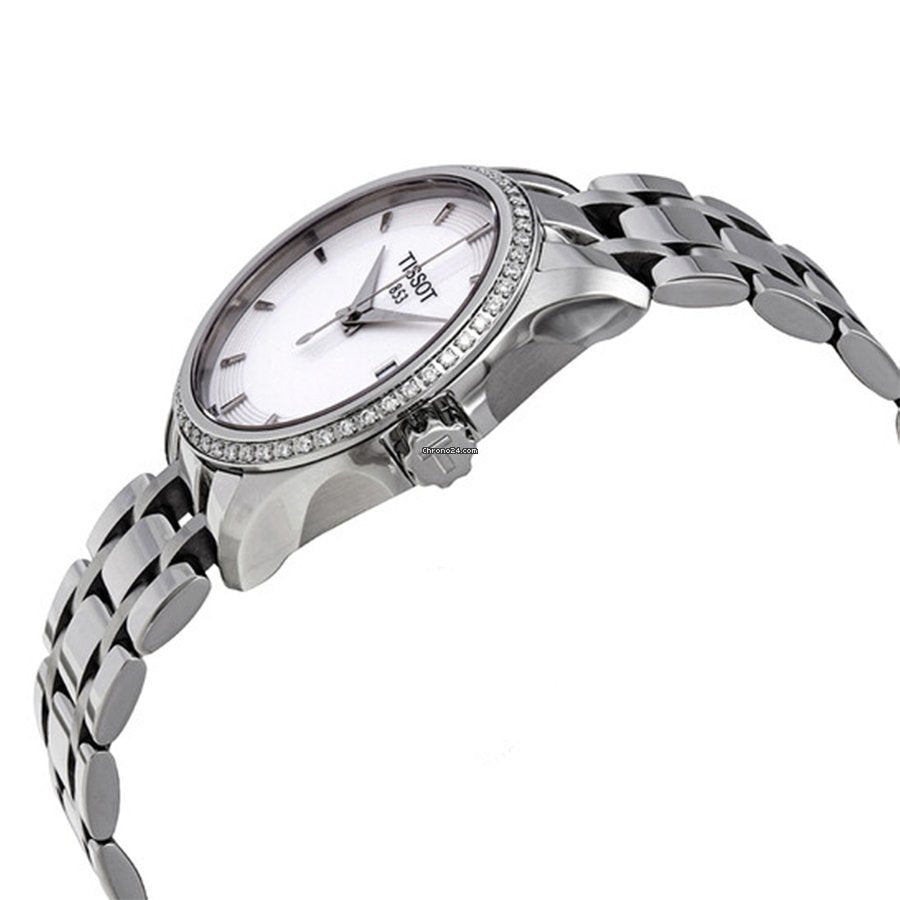 Tissot T Trend Couturier Lady White Dial Watch For Women - T035.210.61.011.00 Buy Now By Tissot