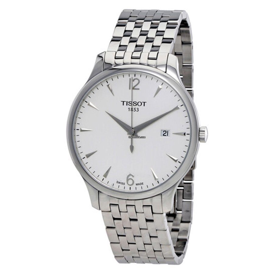 Tissot T Classic Tradition White Dial Silver Steel Strap Watch For Men - T063.610.11.037.00 Buy Now By Tissot