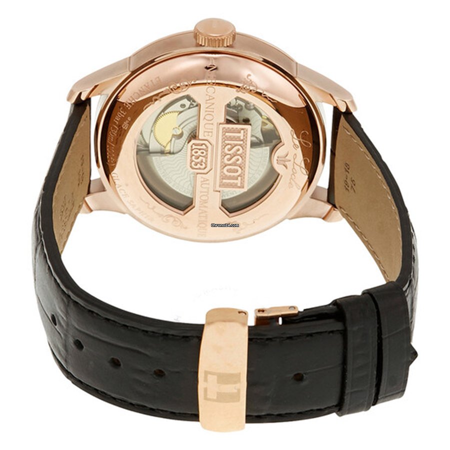 Tissot Le Locle Powermatic 80 Black Dial Black Leather Strap Watch For Men - T006.407.36.053.00 Buy Now By Tissot