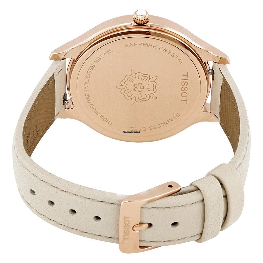 Tissot T Lady Bella Ora Round White Dial Beige Leather Strap Watch For Women - T103.210.36.018.00 Buy Now By Tissot