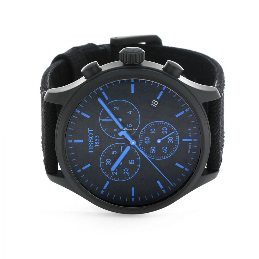 Tissot Chrono XL Quartz Black Dial Black Nylon Strap Watch For Men - T116.617.37.051.00 Buy Now By Tissot