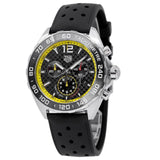Tag Heuer Formula 1 Chronograph Black Dial Black Rubber Strap Watch for Men - CAZ101AC.FT8024 Buy Now By Tag Heuer