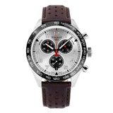 Tissot T Sport PRS 516 Chronograph Silver Dial Brown Leather Strap Watch for Men - T131.617.16.032.00 Buy Now By Tissot