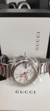 Gucci G Chrono Chronograph Silver Dial Silver Steel Strap Watch For Men - YA101201 Buy Now By Gucci