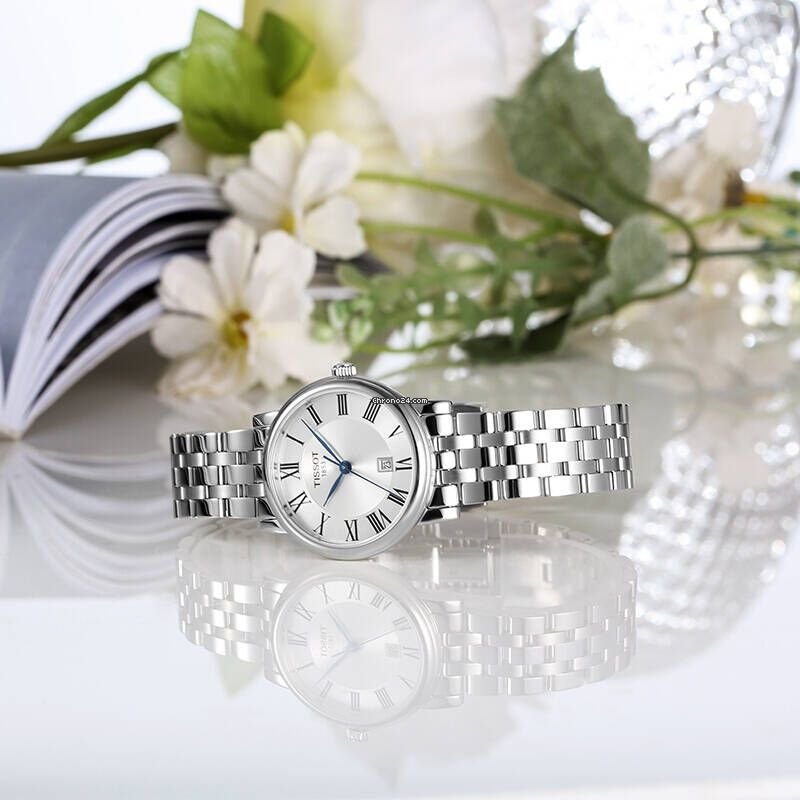 Tissot Carson Premium Lady Silver Dial Silver Steel Strap Watch For Women - T122.210.11.033.00 Buy Now By Tissot