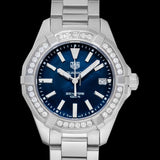 Tag Heuer Aquaracer Quartz Diamonds Blue Dial Silver Steel Strap Watch for Women - WAY131N.BA0748 Buy Now By Tag Heuer