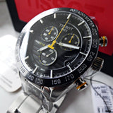 Tissot PRS 516 Chronograph Black Dial Silver Steel Strap Watch For Men - T100.417.11.051.00 Buy Now By Tissot