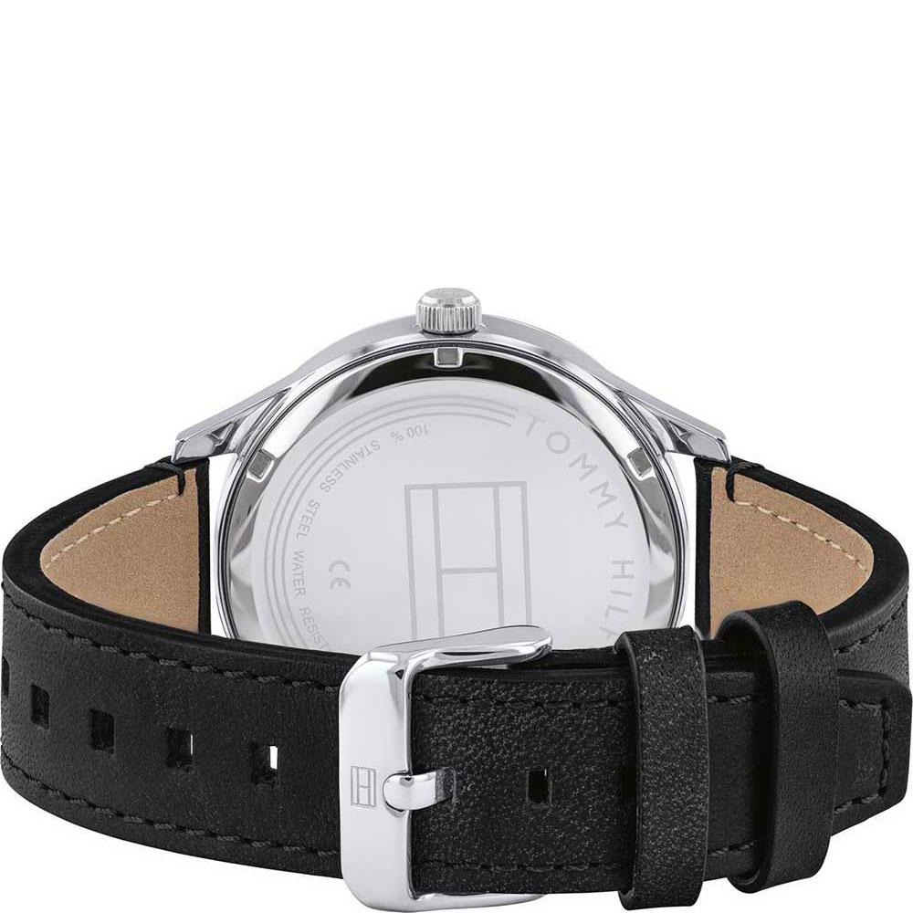 Tommy Hilfiger Spencer Skeleton Black Dial Black Leather Strap Watch for Men - 1791641 Buy Now By Tommy Hilfiger