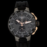 Tissot T Race Cycling Chronograph Black Dial Black Rubber Strap Watch For Men - T111.417.37.441.07 Buy Now By Tissot